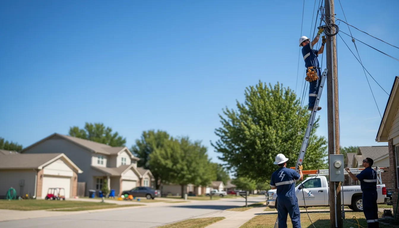Residential electrician providing installation services in Farmerville, LA